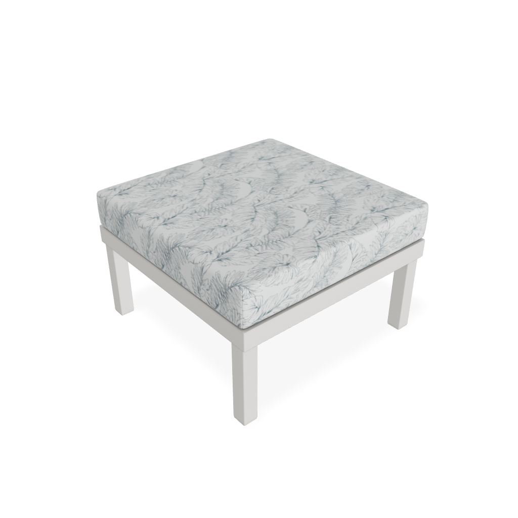 Telescope Casual Larssen Ottoman - Snow/Calm Laurel