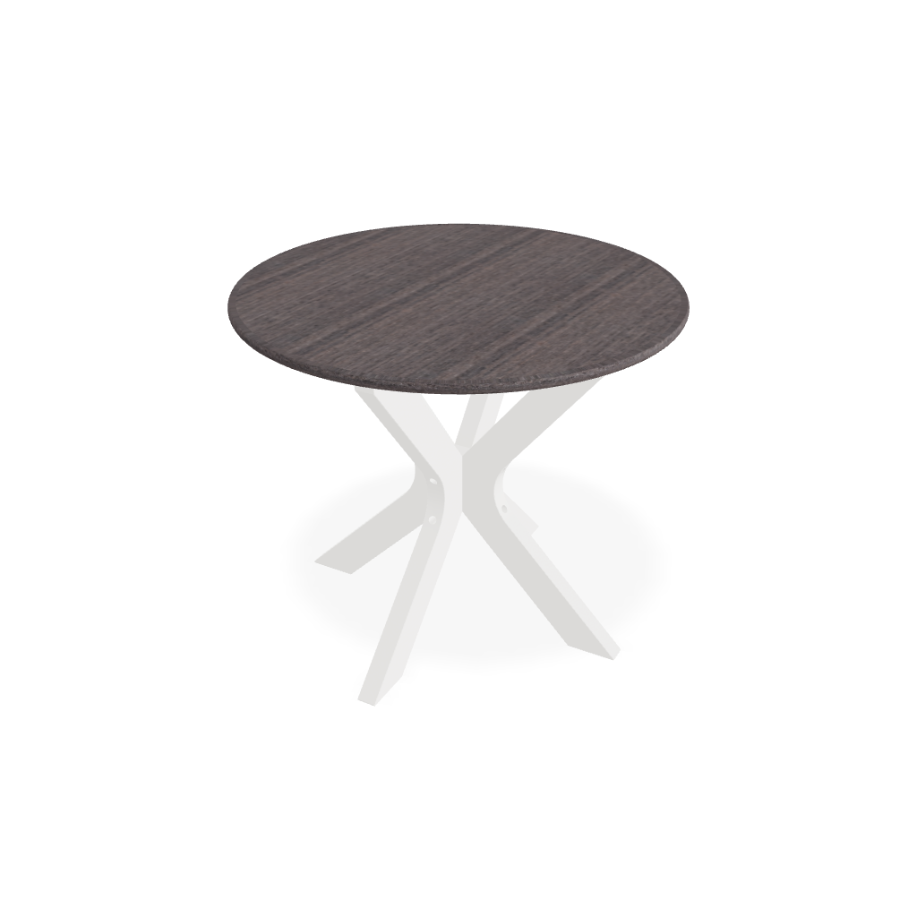 Rustic Polymer Top 23" Round End Table
