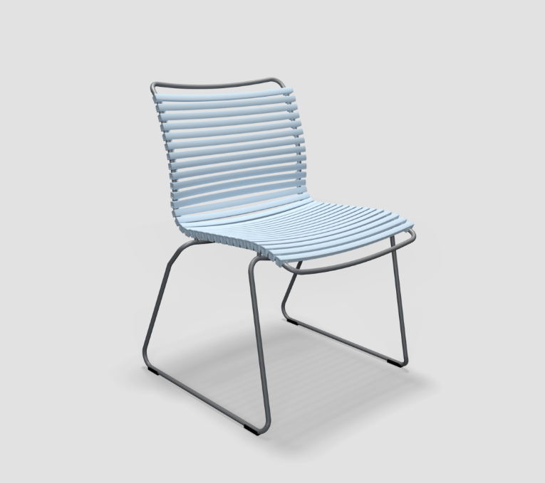 HOUE CLICK Dining chair without armrests - Dusty Blue