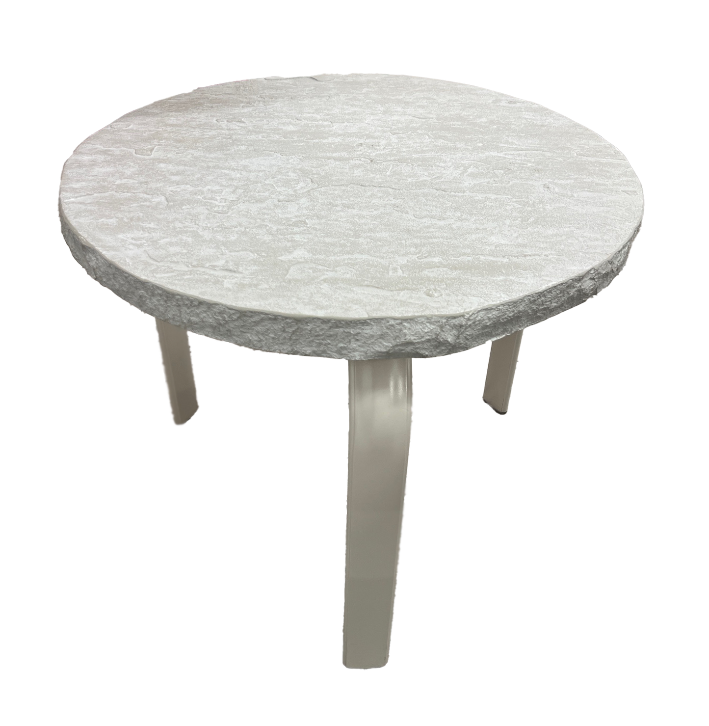 Homecrest Sandstone End Table 24" Round End Table - Frost