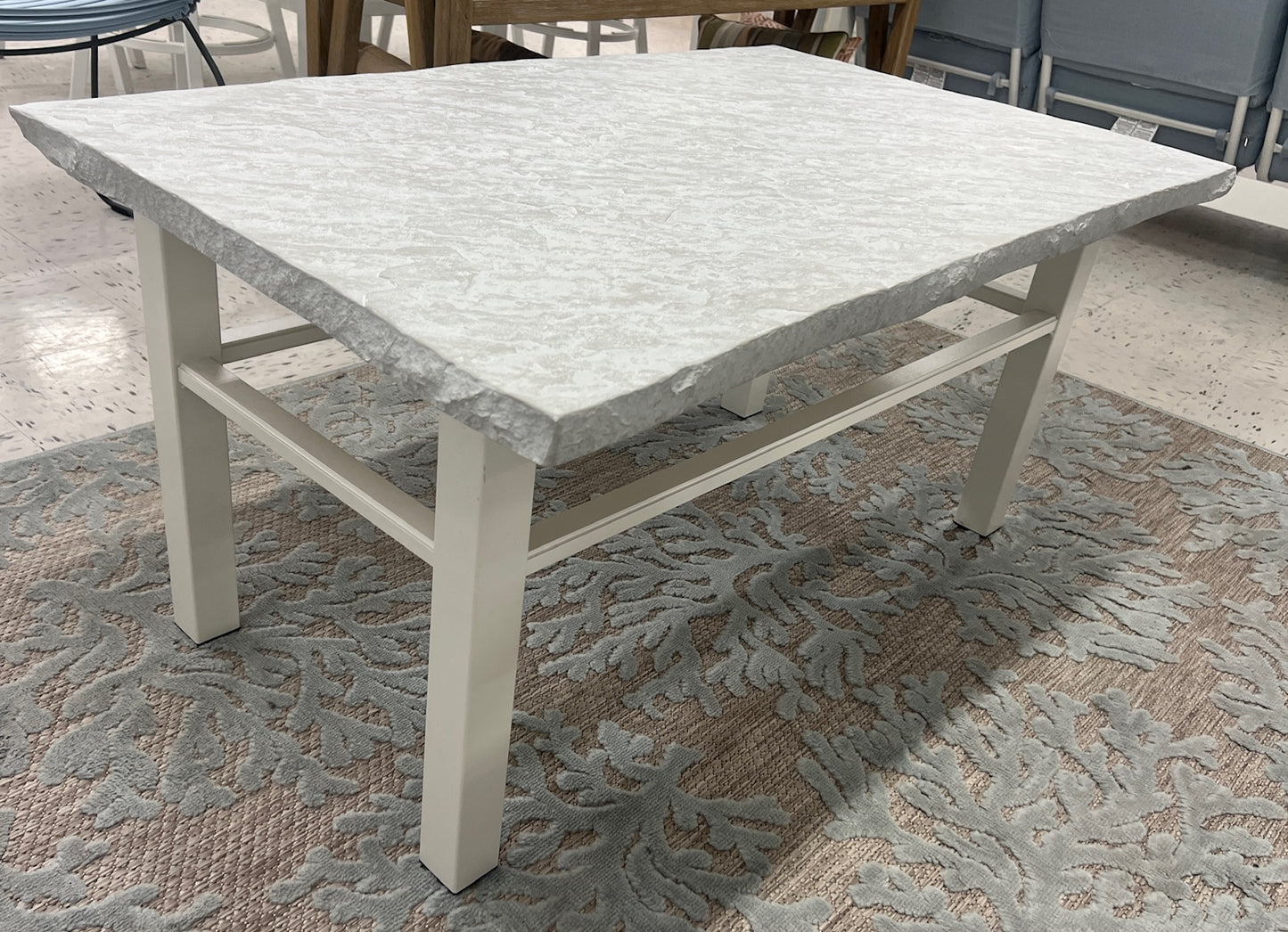 Homecrest Sandstone Coffee Table 26" x 44" Frost