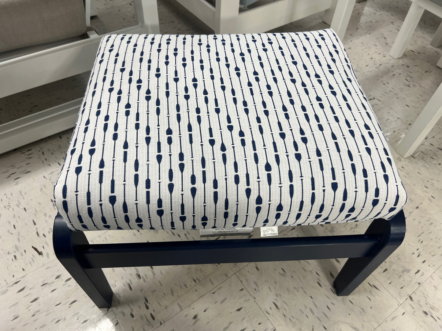 Telescope Casual Wexler Cushion Ottoman - Navy