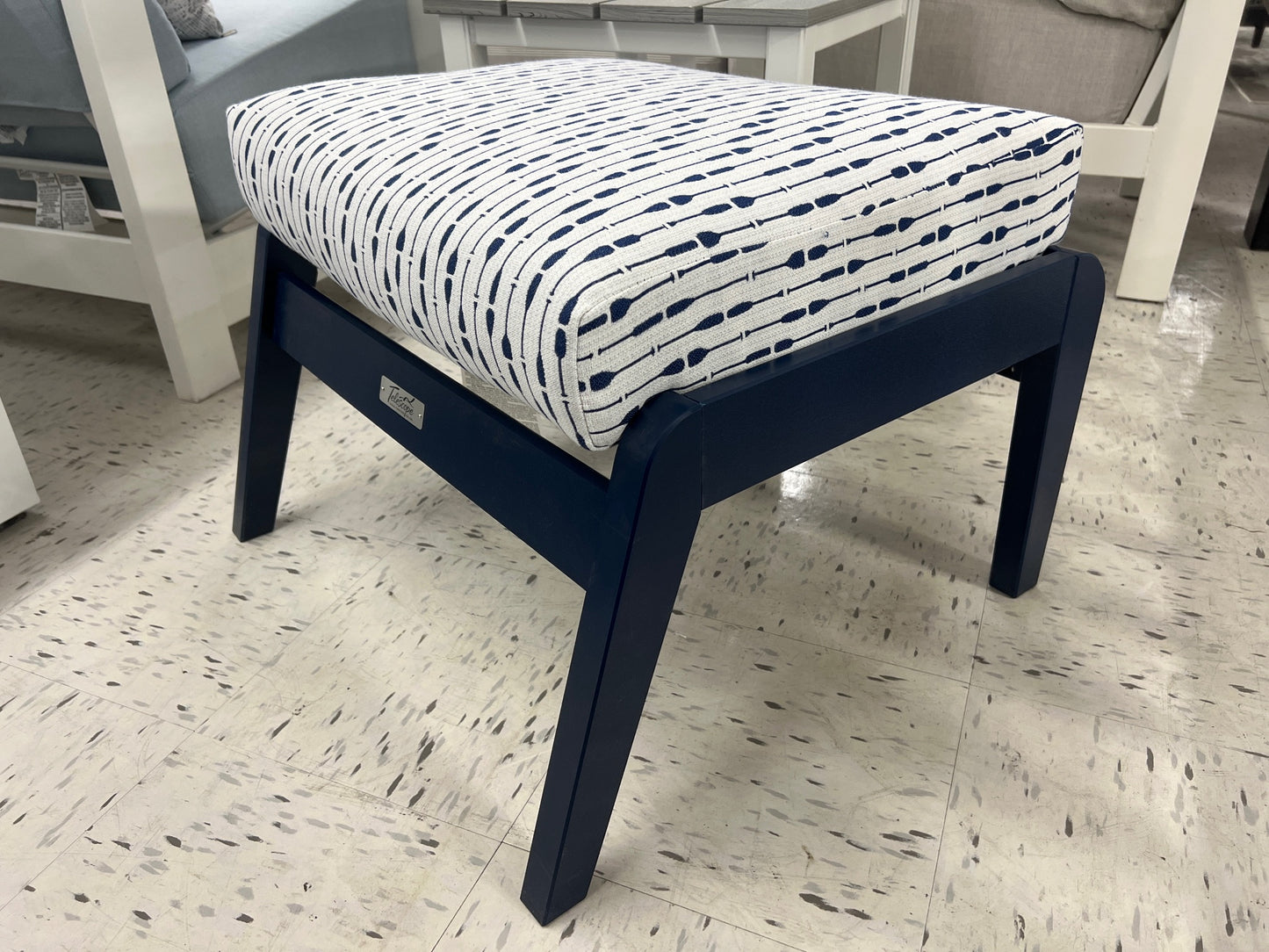 Telescope Casual Wexler Cushion Ottoman - Navy