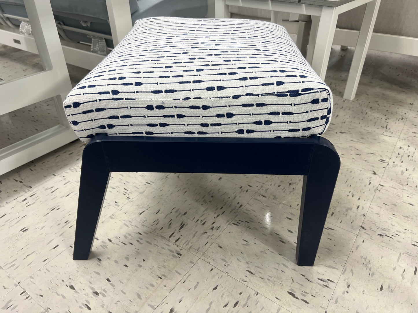 Telescope Casual Wexler Cushion Ottoman - Navy