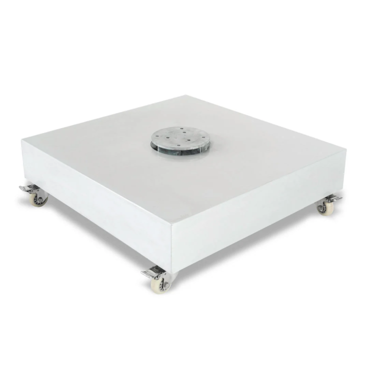 FRANKFORD 480 Cantilever Umbrella Base on wheels - Matte Silver