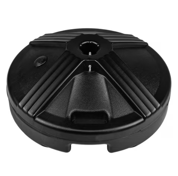 50C Resin Coated Concrete Table Umbrella Base - Black