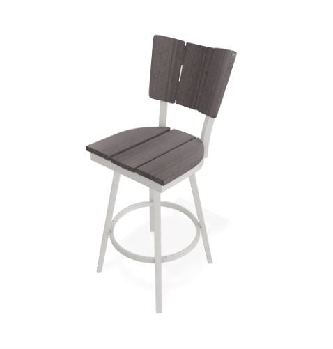Telescope Casual Avant Swivel Balcony Height Stools - Snow / Boardwalk