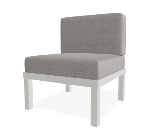 Telescope Casual Larssen Cushion Collection, Armless Single Seat Section - Greystone