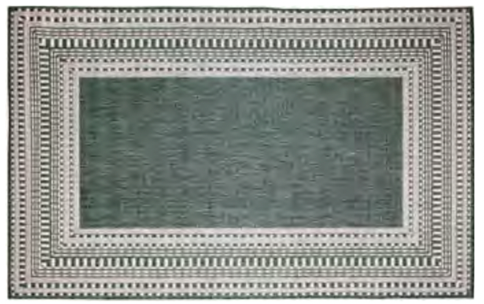 23" x 7'6" Malibu Etched Border Rug Runner