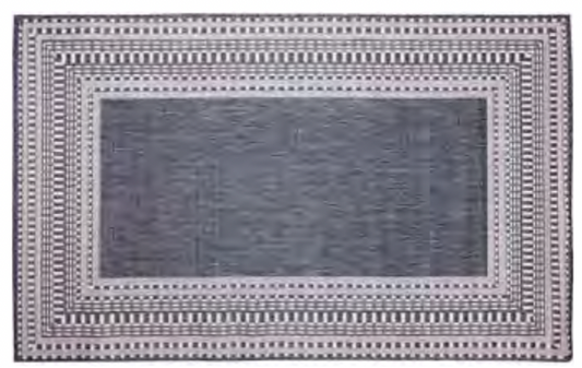 23" x 7'6" Malibu Etched Border Rug Runner