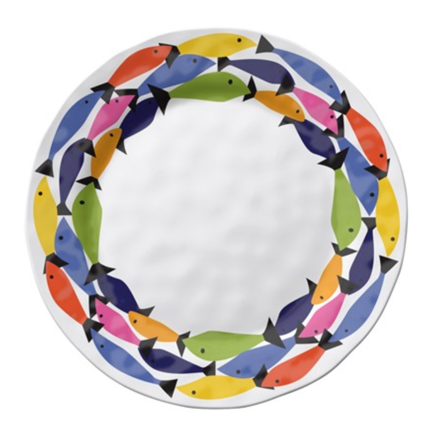 Rainbow Fish 11 in Dinner Plate