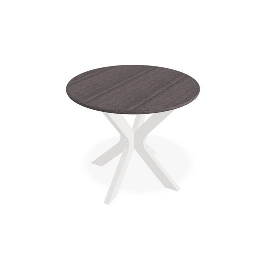 Rustic Polymer Top 23" Round End Table