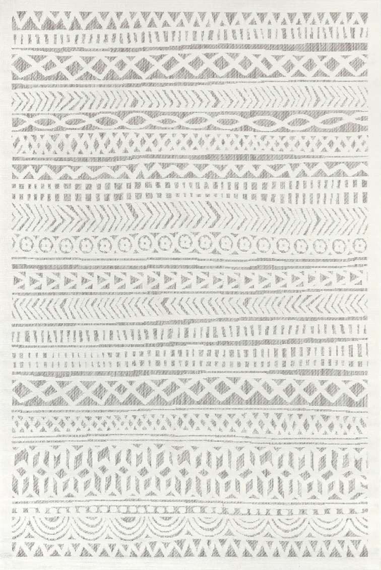 4'10" x 7'6" Tribal Stripe Rug