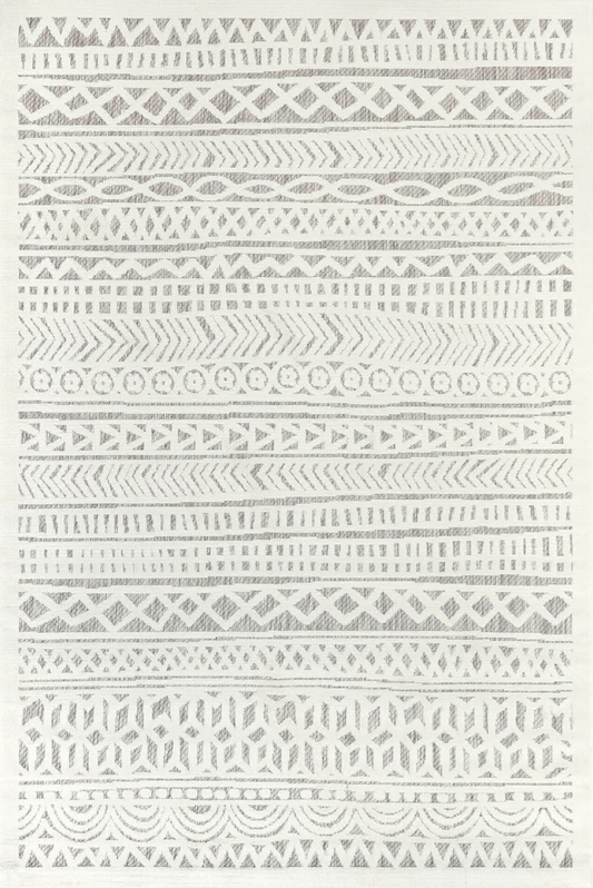 4'10" x 7'6" Tribal Stripe Rug