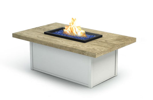 Homecrest 32" x 52" Timber Fire Table, natural gas or liquid propane